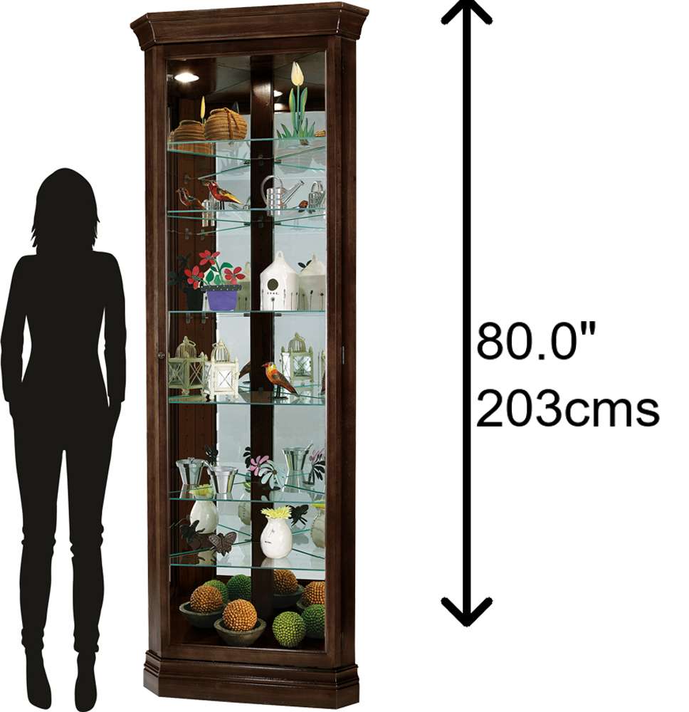 Howard Miller - Dustin Corner Curio Cabinet - 680484 veiw 2