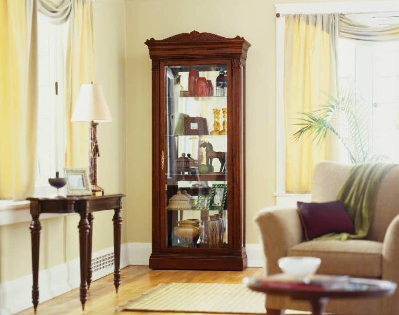 Howard Miller - Embassy Cherry Curio Cabinet - 680243 veiw 2