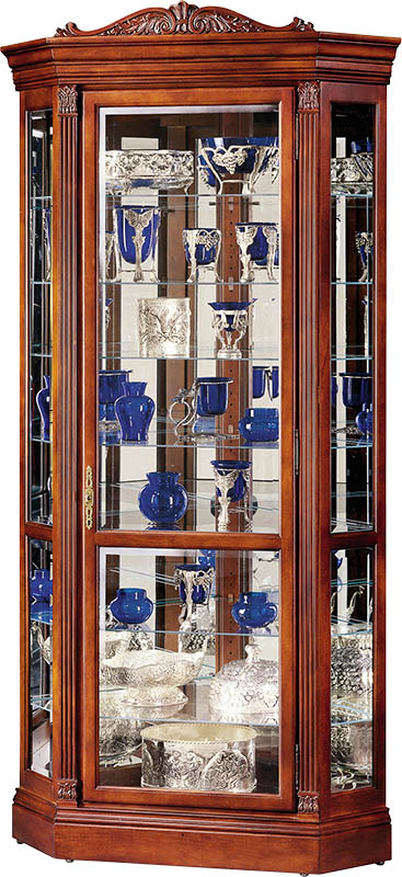 Howard Miller - Embassy II Embassy Cherry Curio Cabinet - 680290 veiw 1