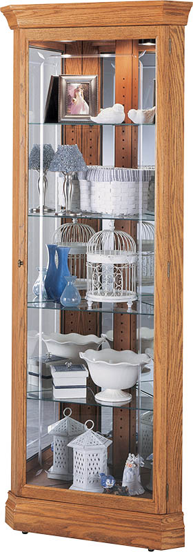 Howard Miller - Hammond Golden Oak Curio Cabinet - 680347 veiw 1