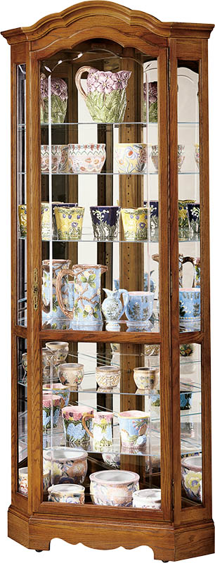 Howard Miller - Jamestown II Yorkshire Oak Curio Cabinet - 680250 veiw 1