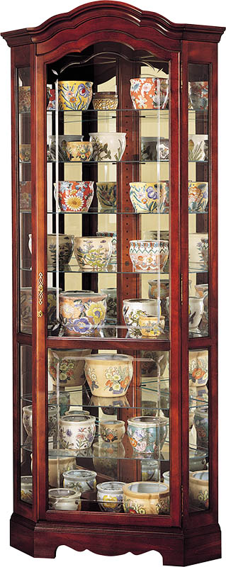 Howard Miller - Jamestown Windsor Cherry Curio Cabinet - 680249 veiw 1