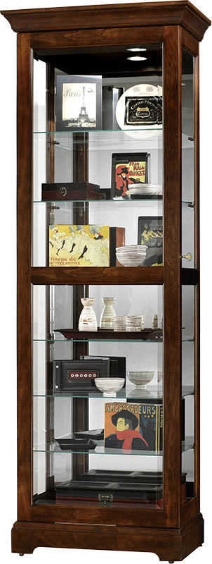 Howard Miller - Martindale Cherry Bordeaux Curio Cabinet - 680469 veiw 1