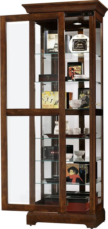Howard Miller - Martindale Cherry Bordeaux Curio Cabinet - 680469 veiw 2