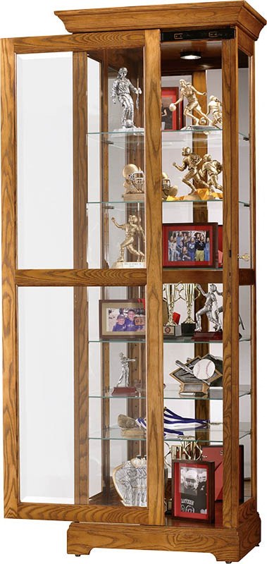 Howard Miller - Moorland Legacy Oak Curio Cabinet - 680471 veiw 2