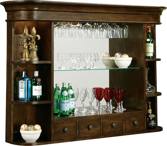 Howard Miller - Niagara Hutch Rustic Cherry Wine & Bar Cabinet - 693007 veiw 1