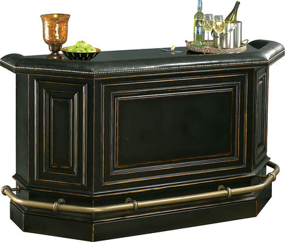 Howard Miller - Northport Bar Worn Black (Brown Underto Wine & Bar Cabinet - 693009 veiw 1