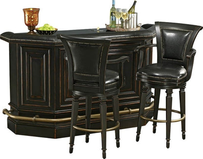 Howard Miller - Northport Bar Worn Black (Brown Underto Wine & Bar Cabinet - 693009 veiw 5