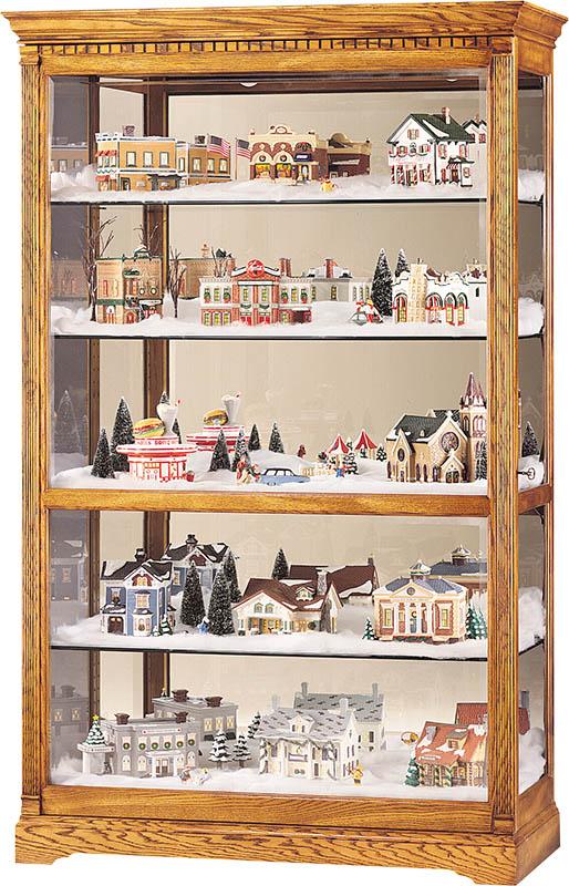 Howard Miller - Parkview Golden Oak Curio Cabinet - 680237 veiw 1