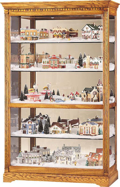 Howard Miller - Parkview Golden Oak Curio Cabinet - 680237 veiw 1