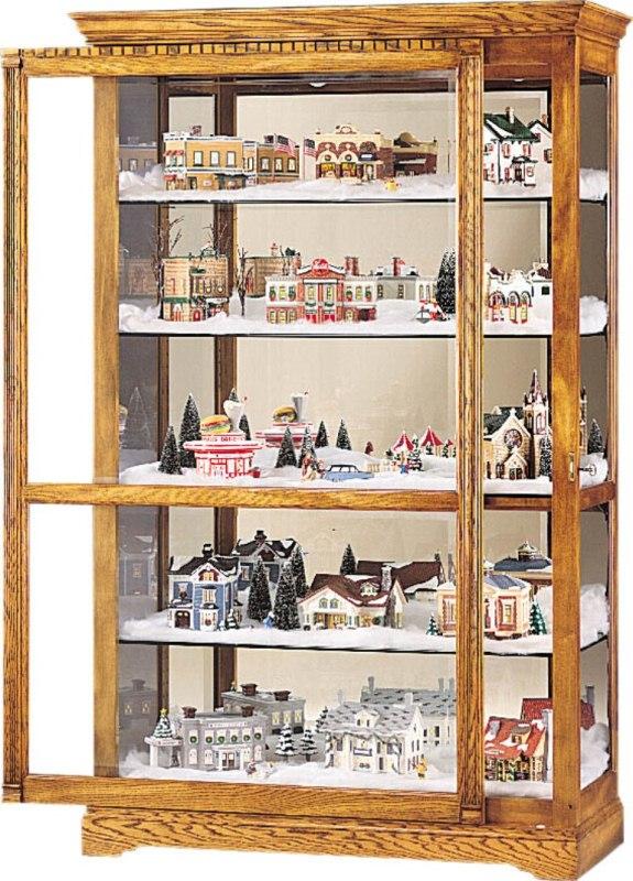 Howard Miller - Parkview Golden Oak Curio Cabinet - 680237 veiw 2
