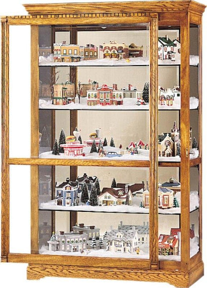 Howard Miller - Parkview Golden Oak Curio Cabinet - 680237 veiw 2