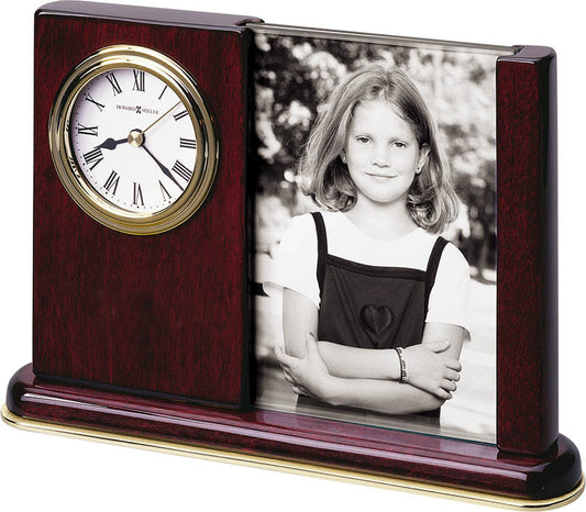 Howard Miller - Portrait Caddy Rosewood Table Top Clock - 645498 veiw 1
