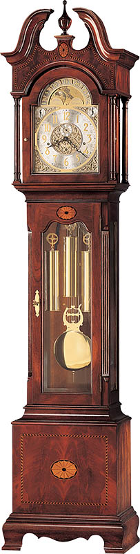 Howard Miller - Taylor Windsor Cherry Floor Clock - 610648 veiw 1