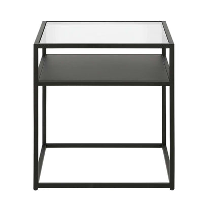 Hudson & Canal - Ada 20in Wide Square Side Table in Blackened Bronze - ST0357 veiw 3