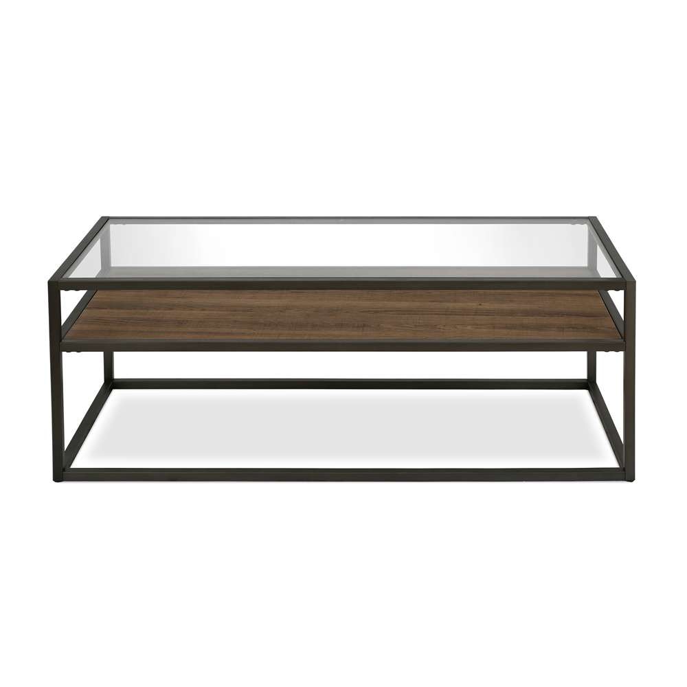 Hudson & Canal - Addison 46in Wide Rectangular Coffee Table in Blackened Bronze - CT0160 veiw 3