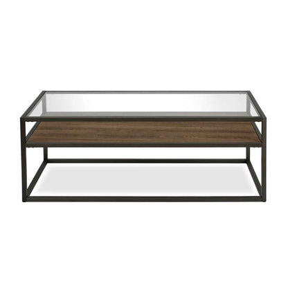 Hudson & Canal - Addison 46in Wide Rectangular Coffee Table in Blackened Bronze - CT0160 veiw 3