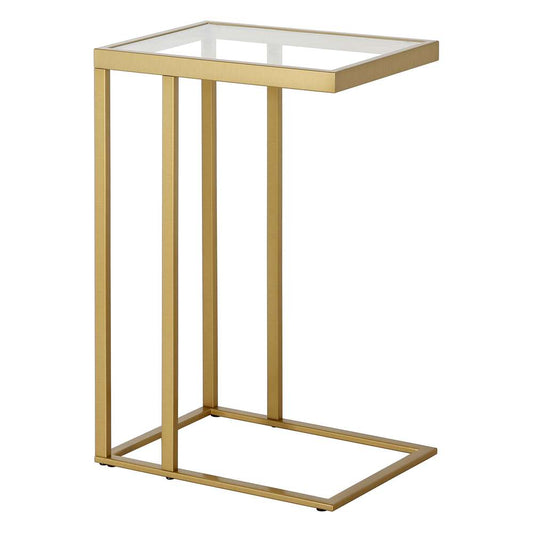Hudson & Canal - Alexis 16in Wide Rectangular Side Table in Brass - ST1353 veiw 1