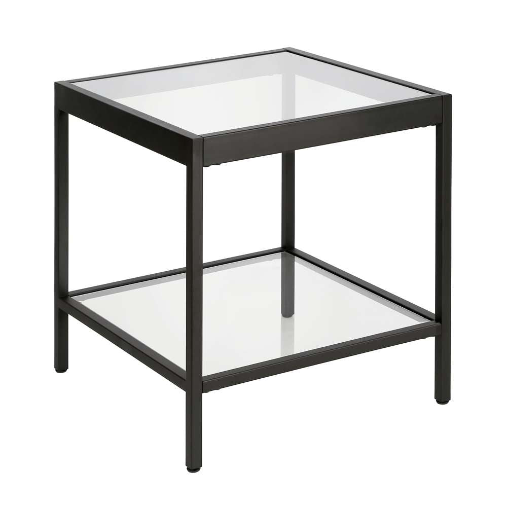 Hudson & Canal - Alexis 20in Wide Square Side Table in Blackened Bronze - ST0379 veiw 1