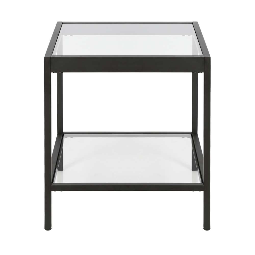 Hudson & Canal - Alexis 20in Wide Square Side Table in Blackened Bronze - ST0379 veiw 3