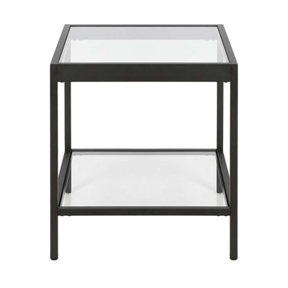 Hudson & Canal - Alexis 20in Wide Square Side Table in Blackened Bronze - ST0379 veiw 3