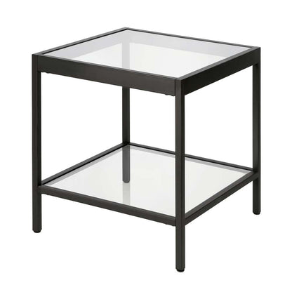 Hudson & Canal - Alexis 20in Wide Square Side Table in Blackened Bronze - ST0379 veiw 4