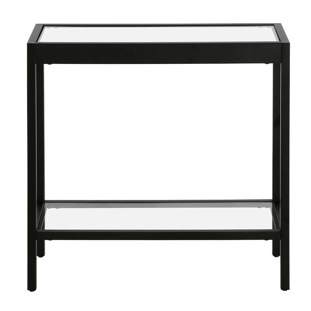 Hudson & Canal - Alexis 24in Wide Rectangular Side Table in Blackened Bronze - ST1319 veiw 3