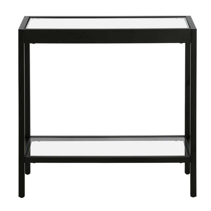 Hudson & Canal - Alexis 24in Wide Rectangular Side Table in Blackened Bronze - ST1319 veiw 3