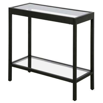 Hudson & Canal - Alexis 24in Wide Rectangular Side Table in Blackened Bronze - ST1319 veiw 4