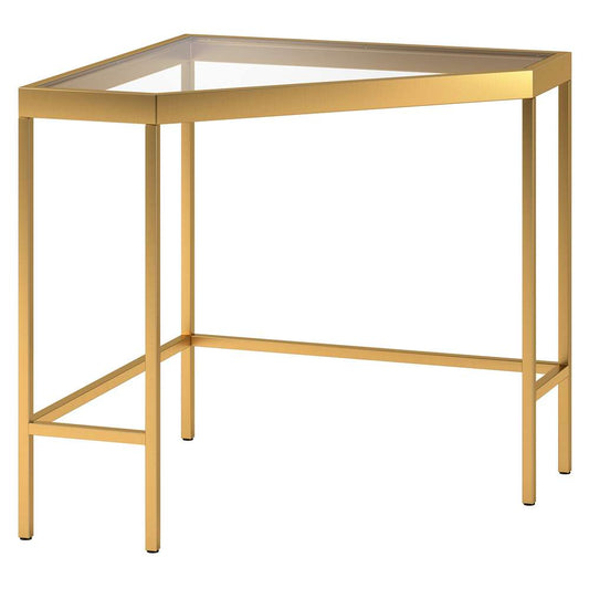Hudson & Canal - Alexis 42in Wide Pentagon Corner Desk in Brass - OF0872 veiw 1