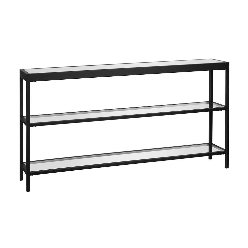 Hudson & Canal - Alexis 55in Wide Rectangular Console Table in Blackened Bronze - AT0233 veiw 1