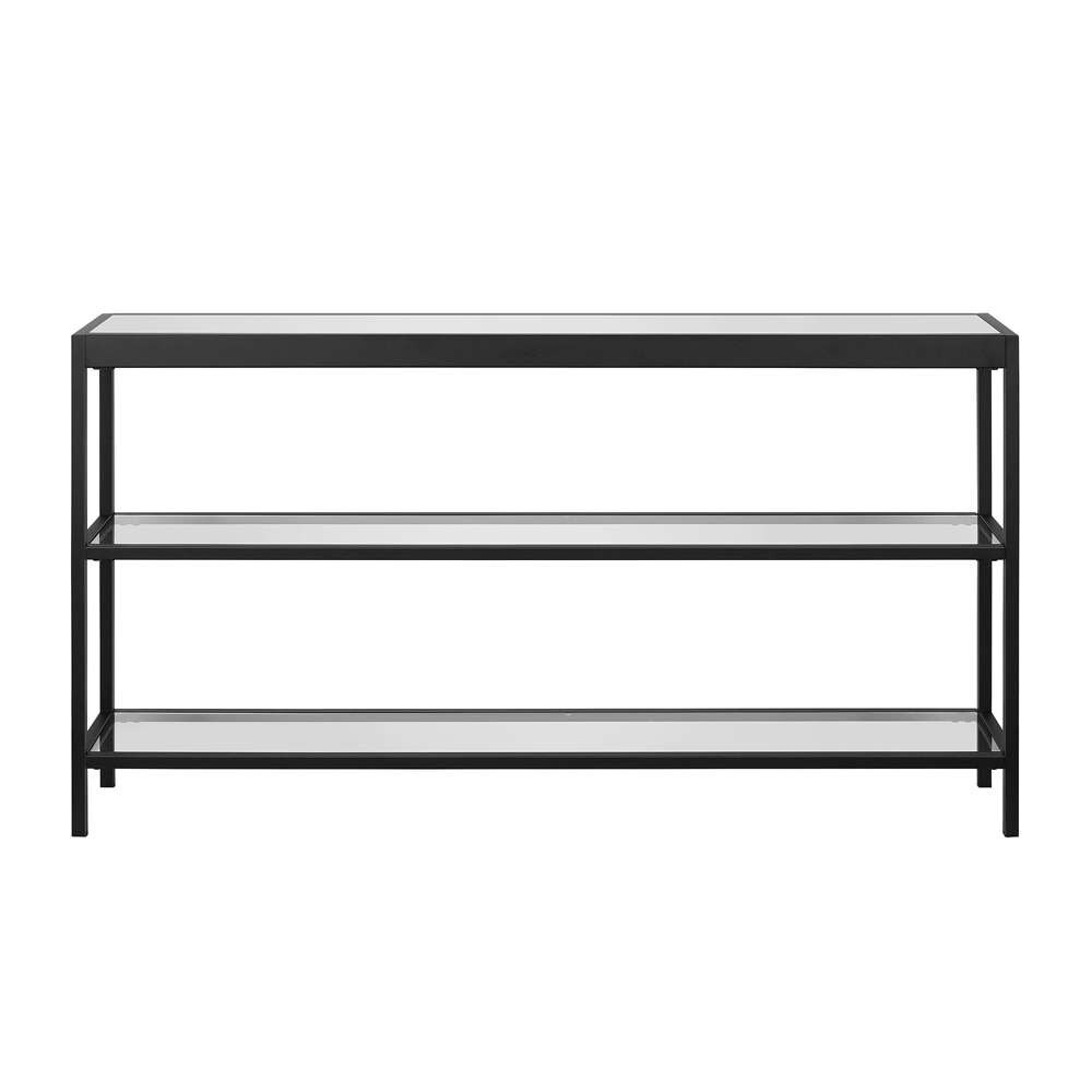 Hudson & Canal - Alexis 55in Wide Rectangular Console Table in Blackened Bronze - AT0233 veiw 3