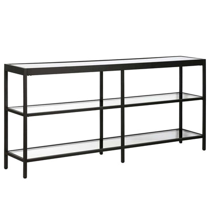Hudson & Canal - Alexis 64in Wide Rectangular Console Table in Blackened Bronze - AT0591 veiw 1