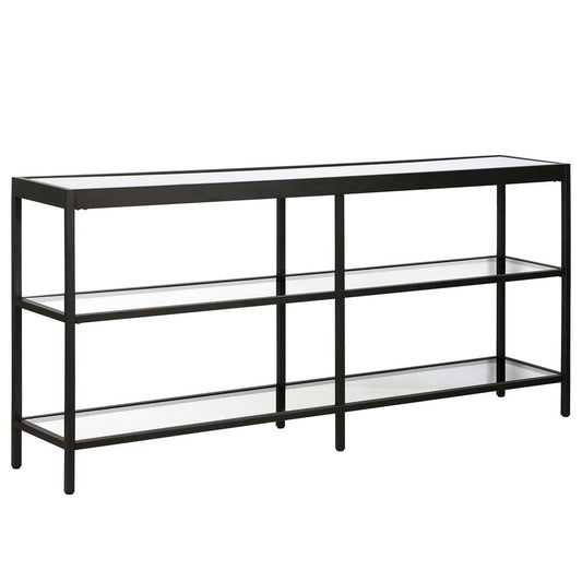 Hudson & Canal - Alexis 64in Wide Rectangular Console Table in Blackened Bronze - AT0591 veiw 1
