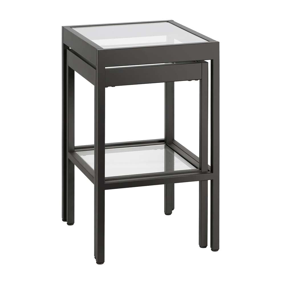 Hudson & Canal - Alexis Rectangular & Square Nested Side Table in Blackened Bronze - ST0388 veiw 1