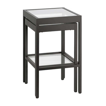 Hudson & Canal - Alexis Rectangular & Square Nested Side Table in Blackened Bronze - ST0388 veiw 1