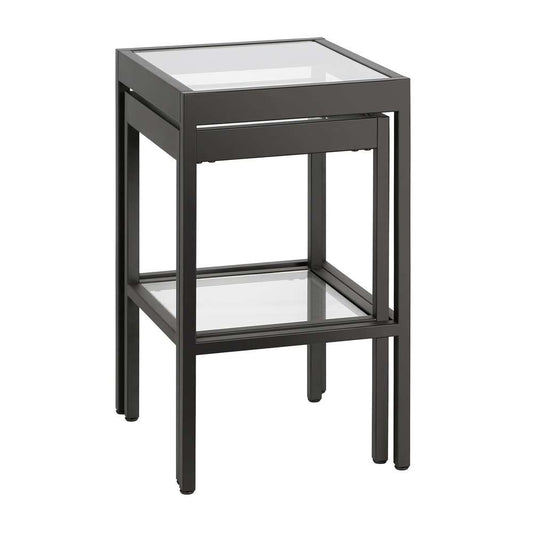 Hudson & Canal - Alexis Rectangular & Square Nested Side Table in Blackened Bronze - ST0388 veiw 1