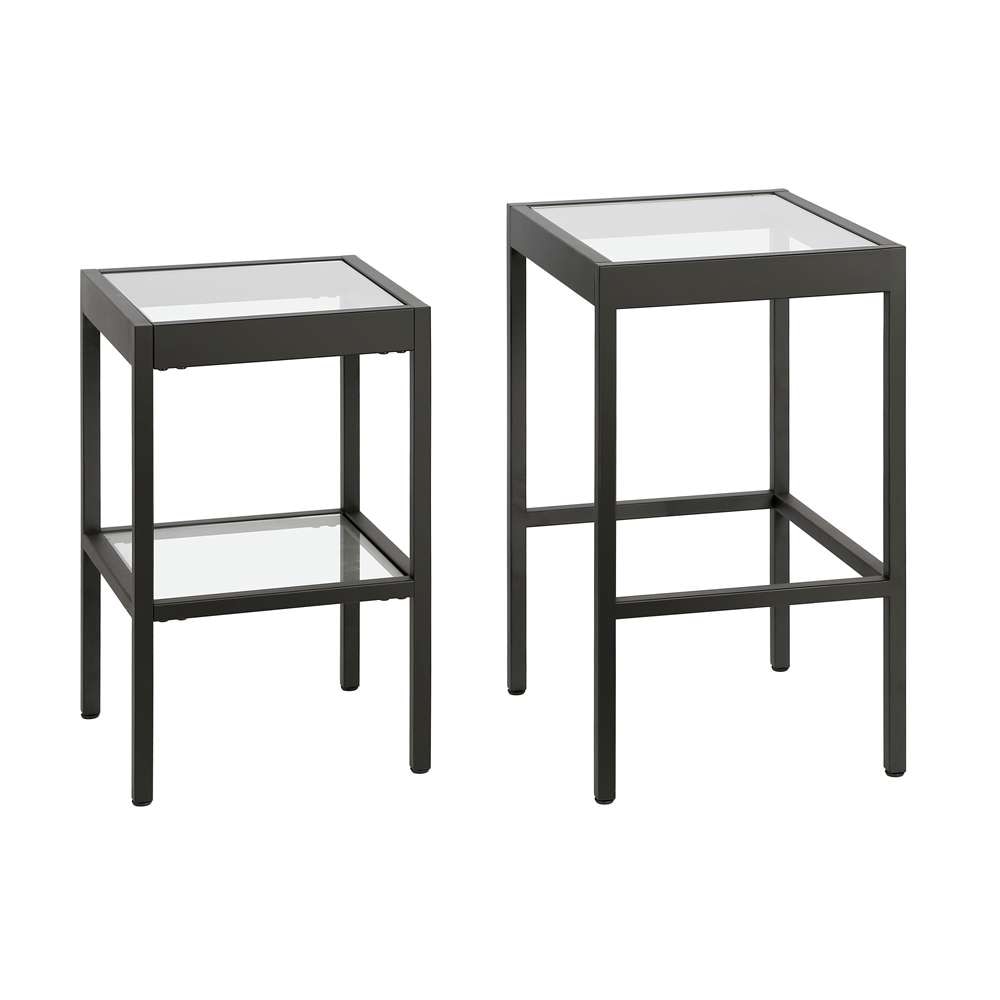 Hudson & Canal - Alexis Rectangular & Square Nested Side Table in Blackened Bronze - ST0388 veiw 3