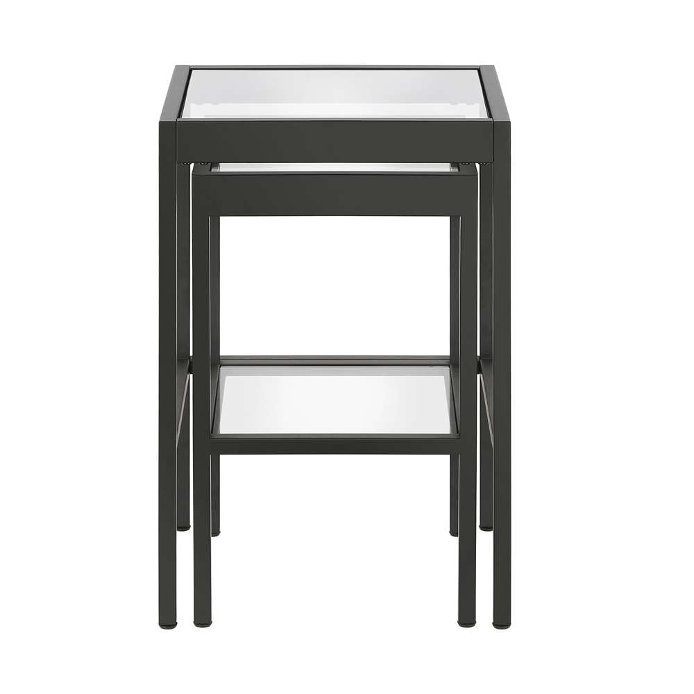Hudson & Canal - Alexis Rectangular & Square Nested Side Table in Blackened Bronze - ST0388 veiw 4