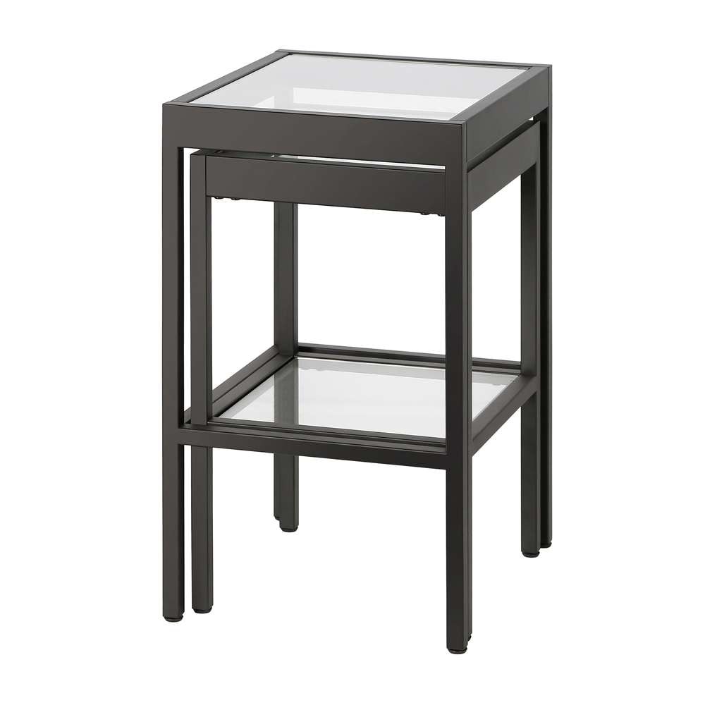 Hudson & Canal - Alexis Rectangular & Square Nested Side Table in Blackened Bronze - ST0388 veiw 5