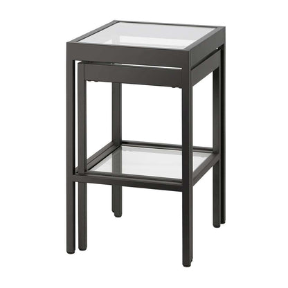 Hudson & Canal - Alexis Rectangular & Square Nested Side Table in Blackened Bronze - ST0388 veiw 5