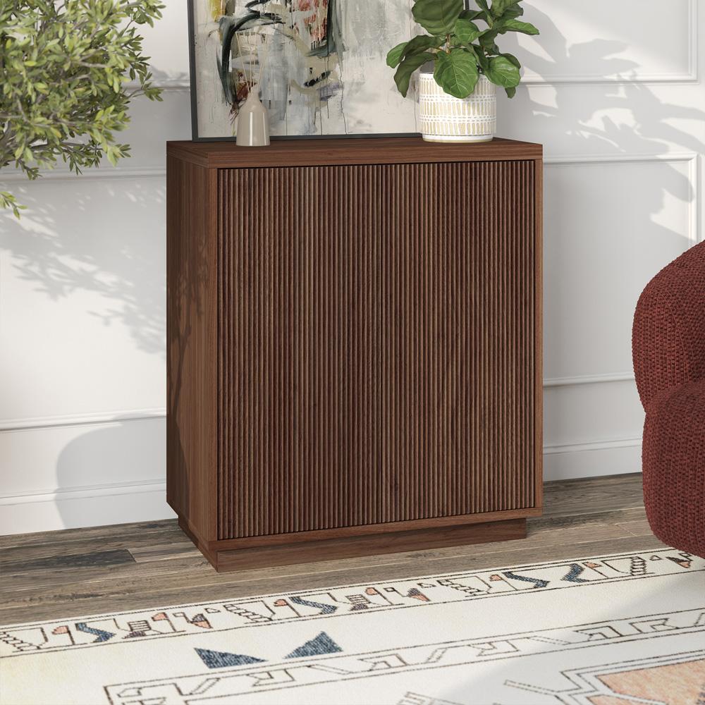 Hudson & Canal - Alston 28in Wide Rectangular Accent Cabinet in Satin Walnut - AC2283 veiw 6