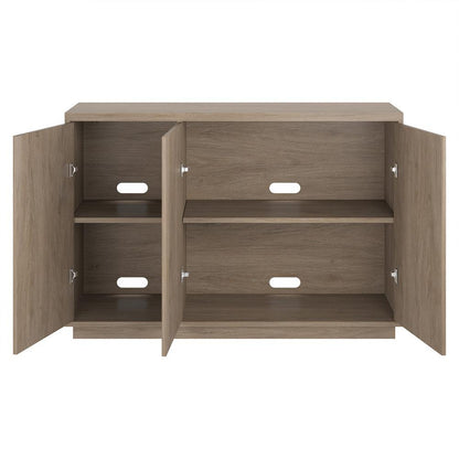 Hudson & Canal - Alston 48in Wide Rectangular Buffet Table in Antiqued Gray Oak - BF2207 veiw 4