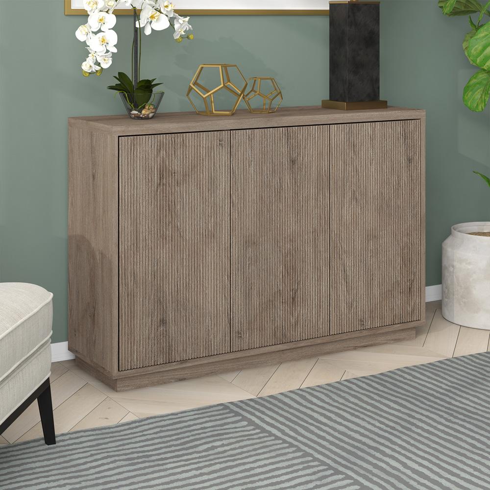 Hudson & Canal - Alston 48in Wide Rectangular Buffet Table in Antiqued Gray Oak - BF2207 veiw 6