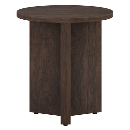 Hudson & Canal - Anders 20in Wide Round Side Table in Alder Brown - ST2107 veiw 2