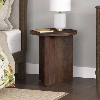 Hudson & Canal - Anders 20in Wide Round Side Table in Alder Brown - ST2107 veiw 7