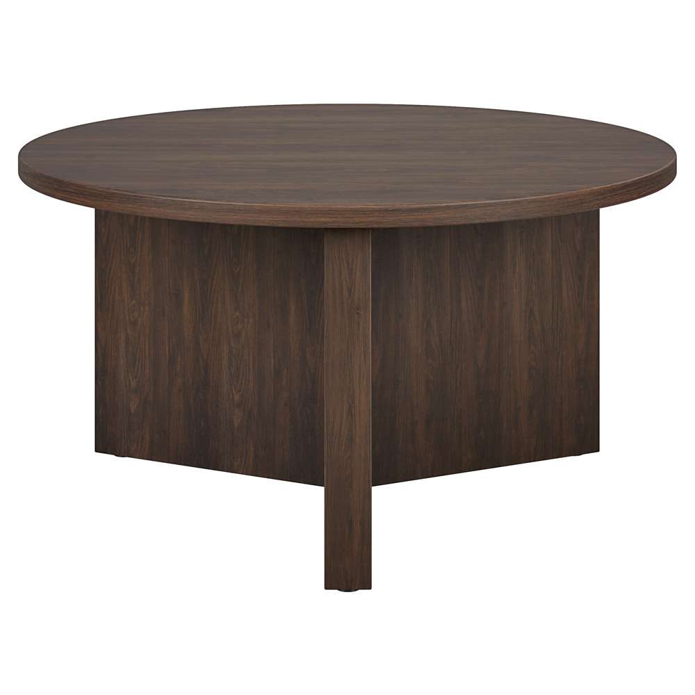 Hudson & Canal - Anders 32in Wide Round Coffee Table in Alder Brown - CT2105 veiw 1
