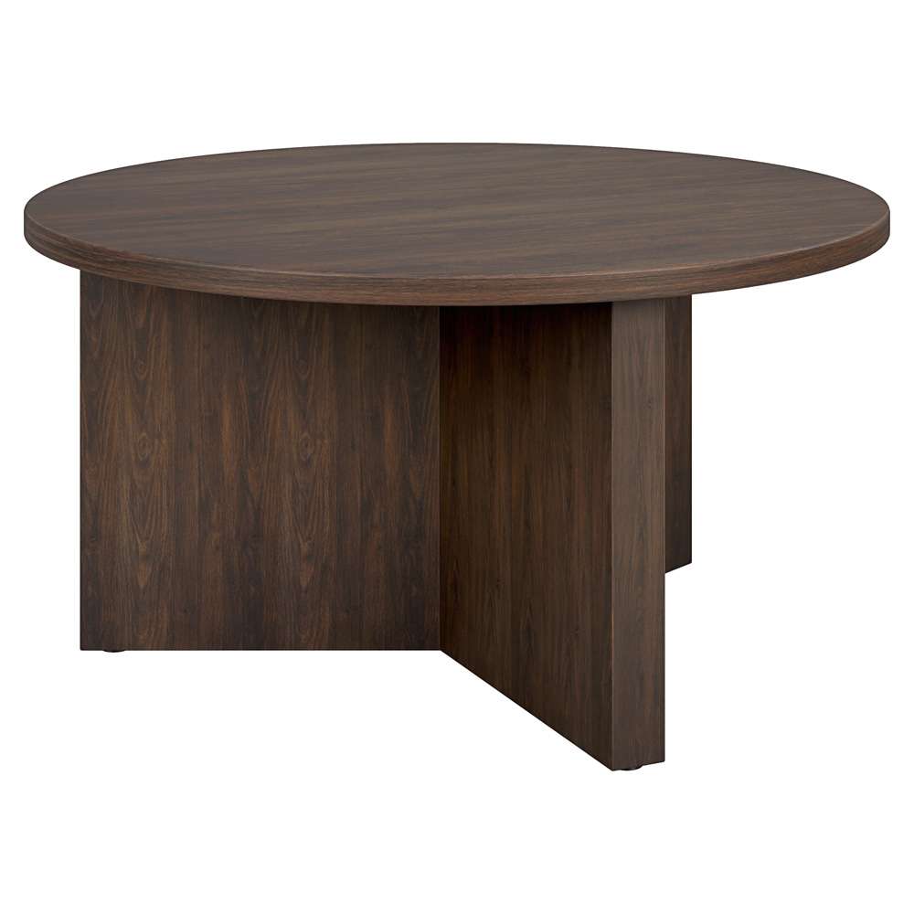 Hudson & Canal - Anders 32in Wide Round Coffee Table in Alder Brown - CT2105 veiw 2