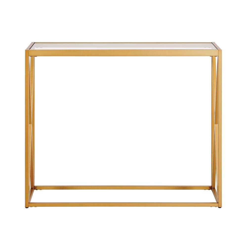 Hudson & Canal - Arlo 36in Wide Rectangular Console Table in Brass - AT0431 veiw 3