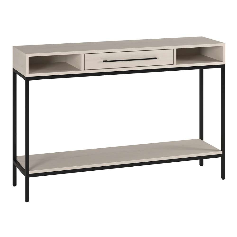 Hudson & Canal - Arroyo 45in Wide Rectangular Console Table in Blackened Bronze/Alder White - AT2152 veiw 1